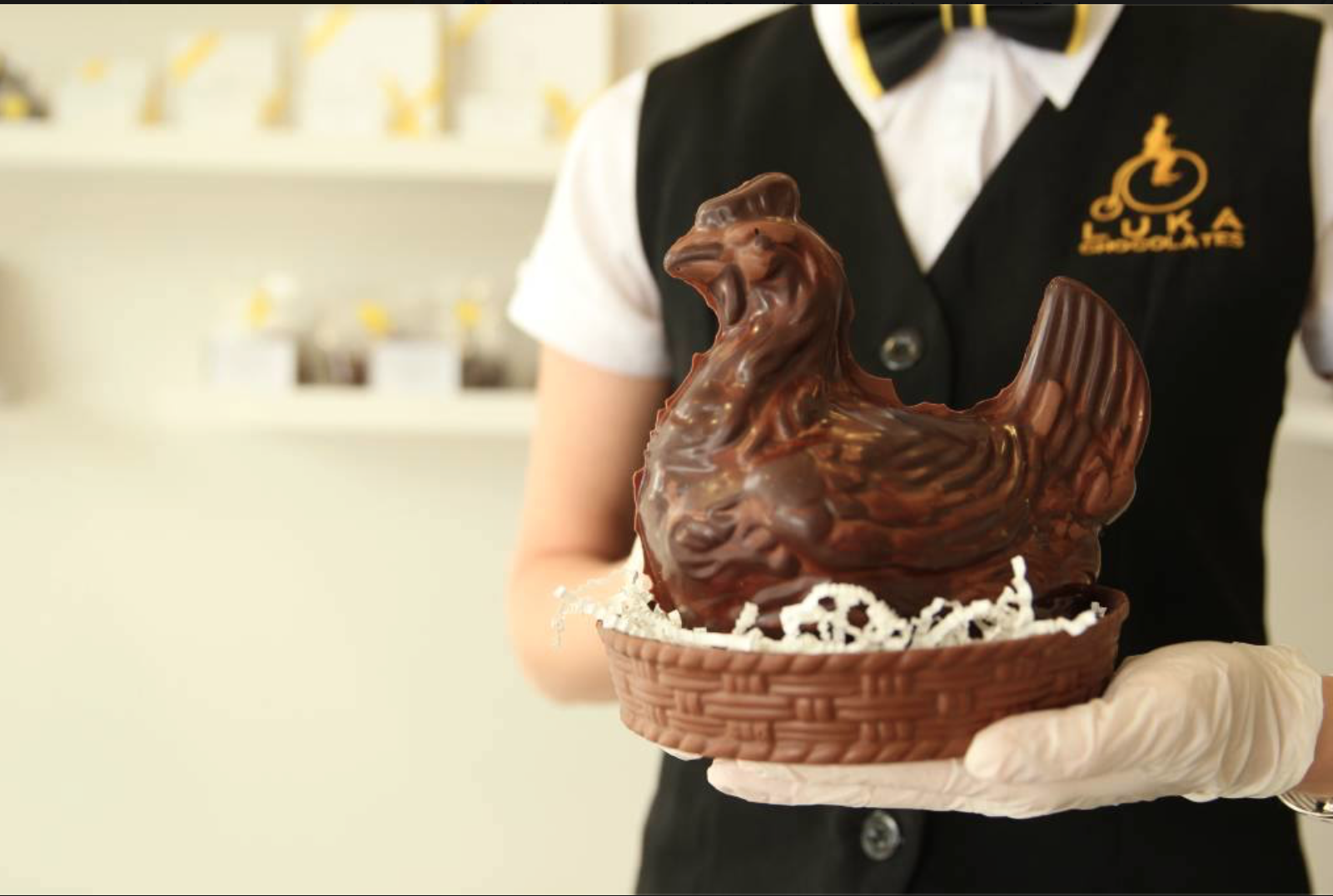 Handmade Chocolate Easter Chicken