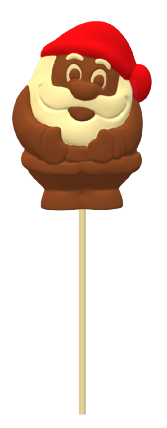 Make your own chocolate Santa lollipop mould