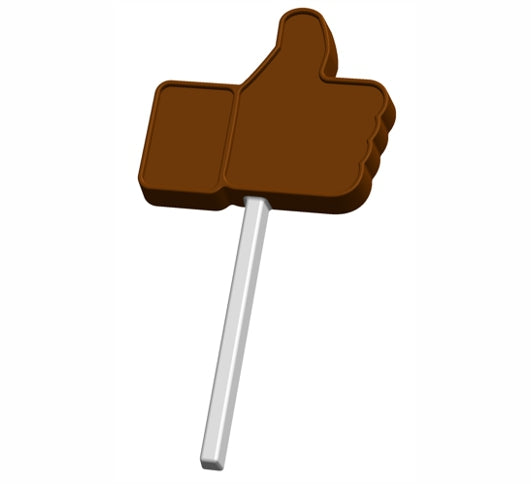 Make your own chocolate thumbs up lollipop mould
