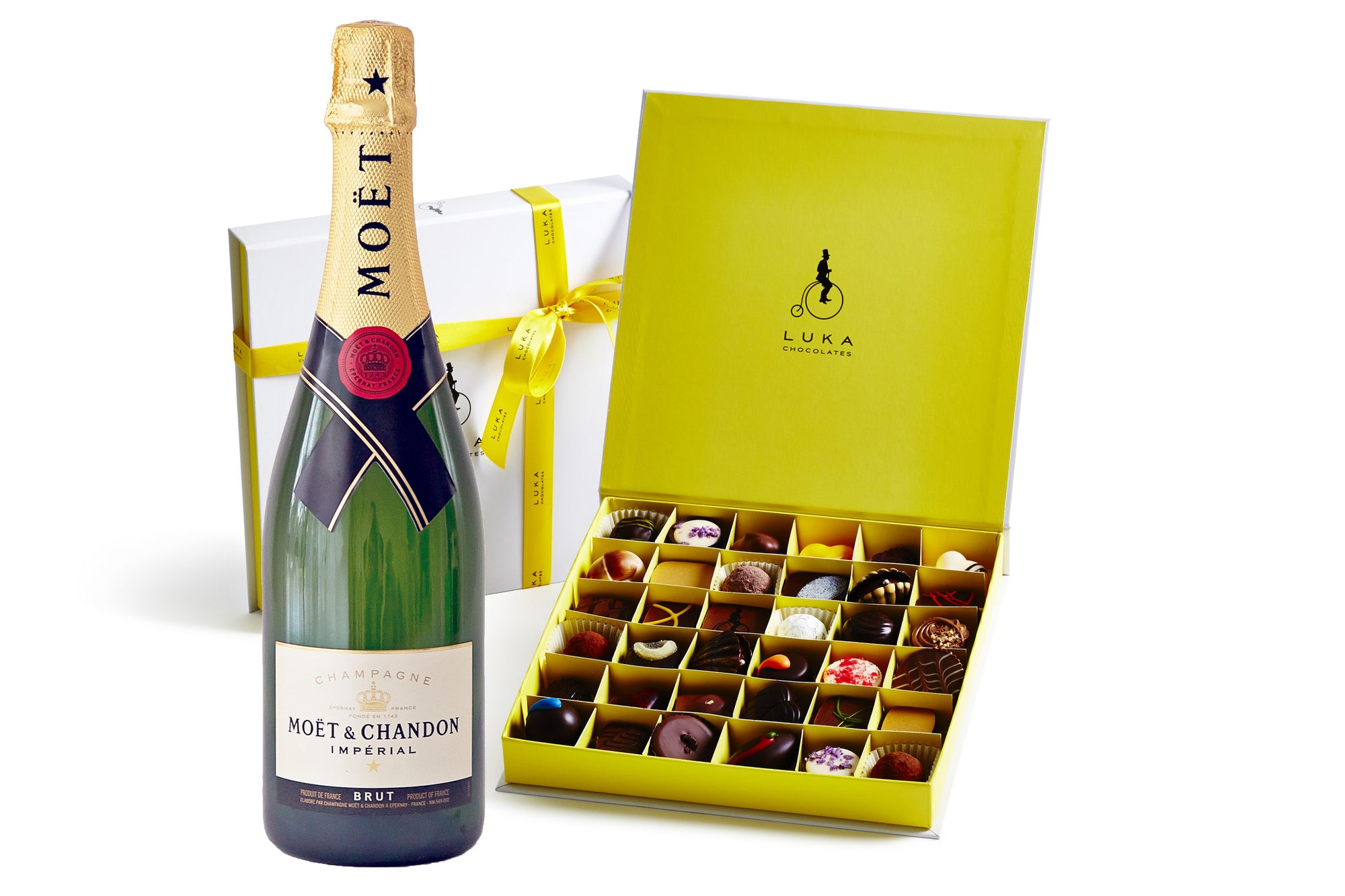 750ml Premium French Champagne and 36 Hand Made Chocolate Gift Pack